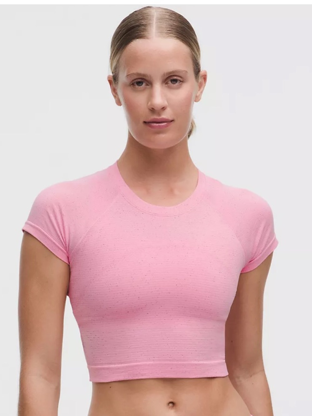 ✨SOLD OUT✨ Lululemon swiftly tech cropped short sleeve 2.0 in candy cloud/multi